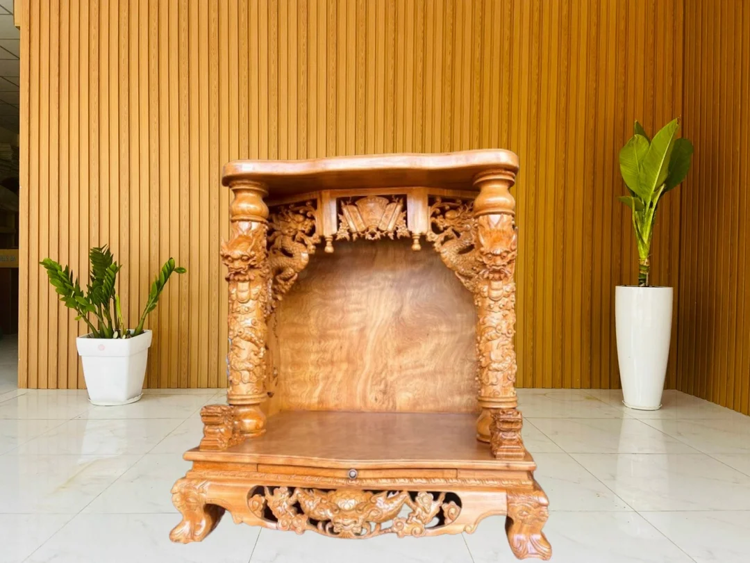 xem phong thủy bàn thờ với mẫu bàn thờ treo tường