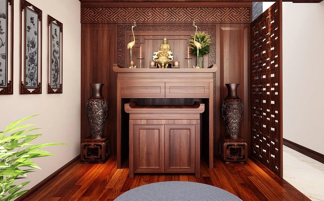 xem phong thủy bàn thờ với phòng thờ hiện đại