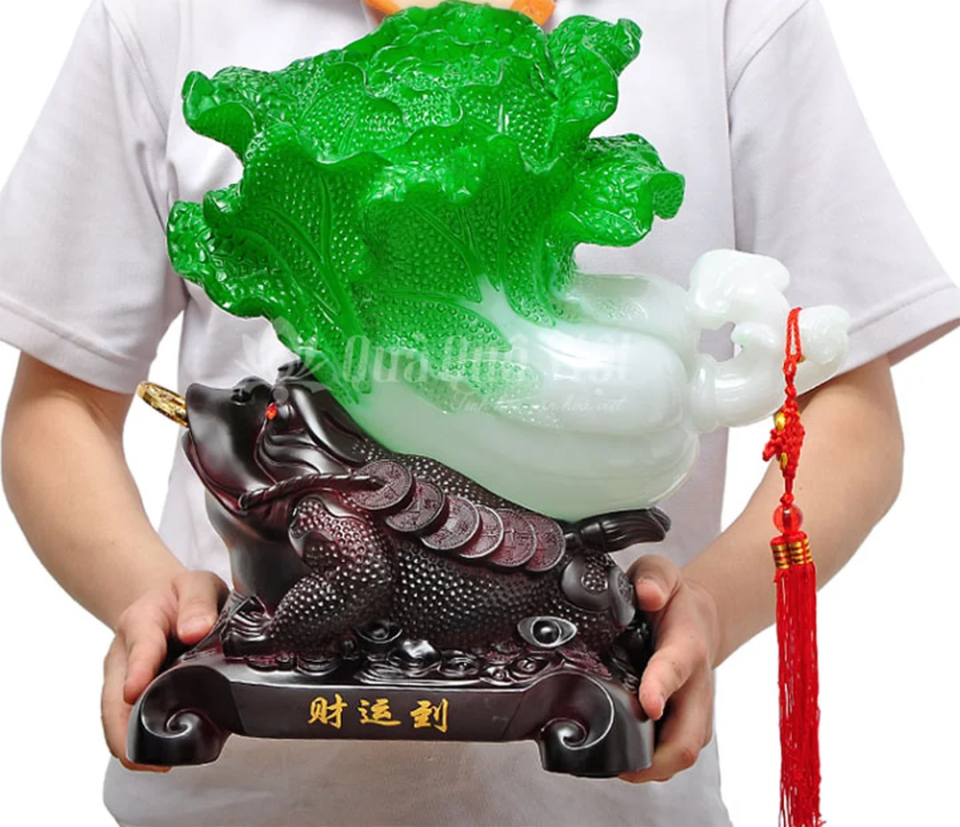 ý nghĩa thiềm thừ cõng bắp cải với cóc ngậm tiền và bắp cải tài lộc
