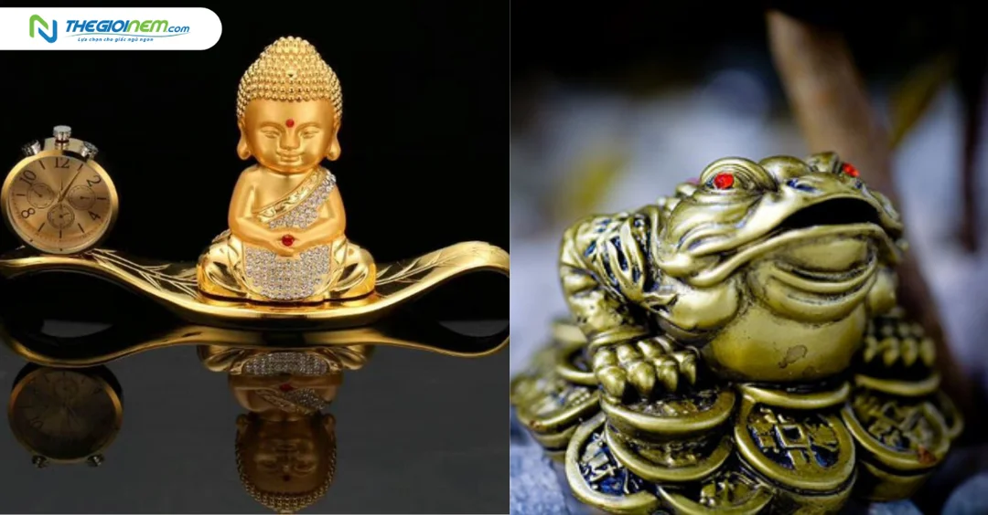 vật phẩm phong thủy phòng ngủ trên tủ đầu giường nhỏ gọn